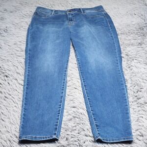 Curve Appeal Jeans Womens 16 16/33 Blue Curve Creator High Rise Skinny Stretch